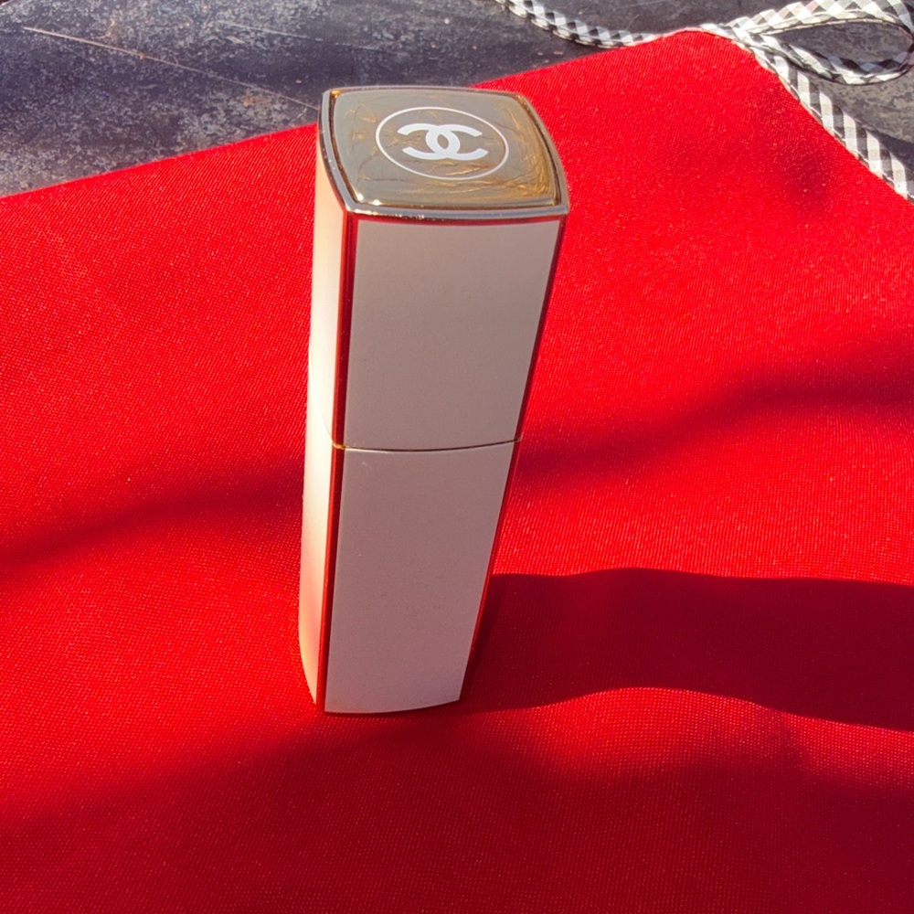 Chanel Ivory and Gold Lipstick Holder